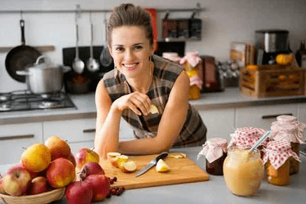 A lazy diet at home