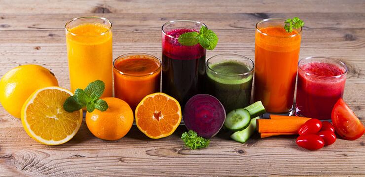 diet for weight loss with freshly squeezed juice