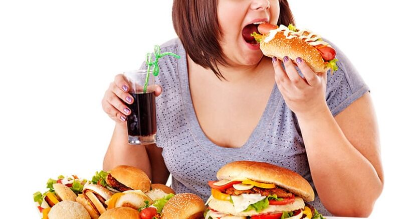 unhealthy food in type 2 diabetes